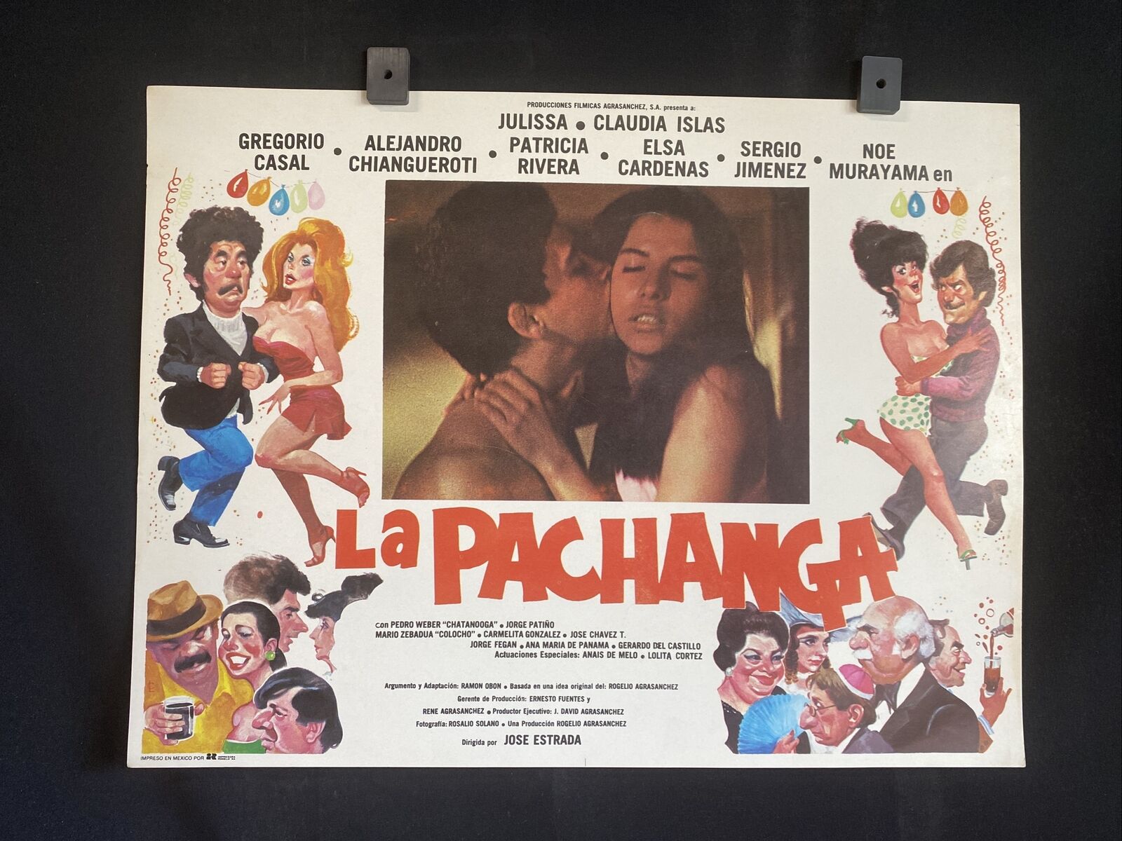 1981~la Pachanga~ Julissa~ Claudia Islas~ Auth. Mexican Lobby Card Art
